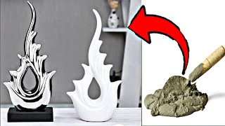 Easy cement craft for table |showpiece making with Cement | at home decor |star kraft