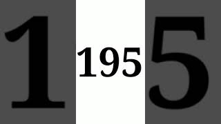 One Hundred and Ninety Five | Comment What is Special For You With This Number! #shorts