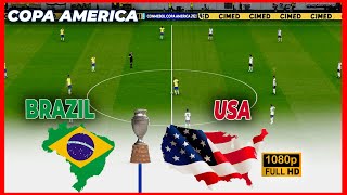 👍BRAZIL vs USA - Copa America 2024 | Full Match All Goals | Live Football Match