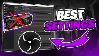 BEST OBS RECORDING SETTINGS FOR LOW END PC 🔥| *NO GPU NEEDED* ✔️