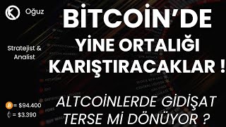 Bitcoin'de Yine Ortalığı Karıştıracaklar ! | Altcoinlerde Gidişat Terse Mi Dönüyor ? | Son Durum ?