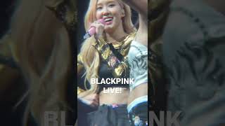 BLACKPINK in my area! Rose introducing band. Black Pink Dallas Yea Yea Yea