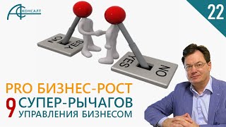 СУПЕР-РЫЧАГИ УПРАВЛЕНИЯ БИЗНЕСОМ: На что и когда нажимать?  PRO Бизнес-рост. Технологии бизнес-роста