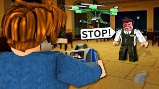 I flew my drone around a ROBLOX restaurant... they got MAD