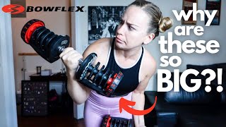 I PAID $700 FOR DUMBBELLS | quick at home strength workout + bowflex 1090 review