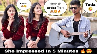 Totla Prank | Badly Singing Pushpa Srivalli Song In Public | Cute Girls Reaction | #singingprank |