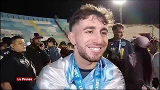 La reacción de Agustín Auzmendi, al obtener el campeonato con Motagua