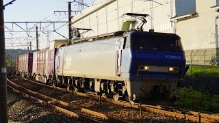 JR貨物 2014/11/14 貨物列車1071レ 代走EF200-3[吹]号機＋コキ26B 東海道本線