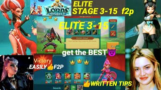 Lords Mobile 3-15 Elite 3 STARS| Elite Stage 3 15 (The Best🤛)