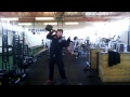 aaron page monster dumbbell 70kg x 6 80kg x 5 both arms