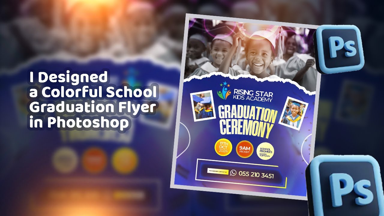 How I Designed A School Graduation Flyer In Photoshop Graphicdesign