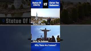 Statue Of Liberty Vs Christ The Redeemer - Why Famous? | Globotour #shorts