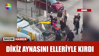 Kasaları fırlattı, meyveleri etrafa saçtı