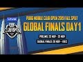 [ID Bahasa] PMCO Global Finals Day 1 | Vivo | Fall Split | PUBG MOBILE CLUB OPEN 2019