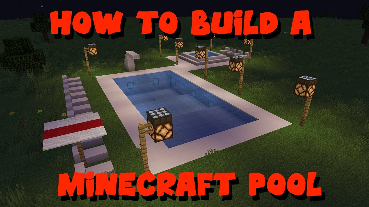 How To Build A Minecraft Pool Youtube