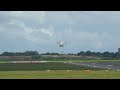 aurigny air services atr 72 600 reg g otr taking off from birmingham airport 4k