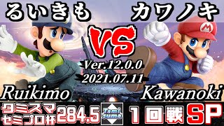 タミスマSP284.5 セミプロ杯1回戦 るいきも(ルイージ) VS カワノキ(マリオ) 【スマブラSP】