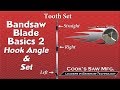 Sawmill Bandsaw Blade Basics 2 Hook Angle and Set