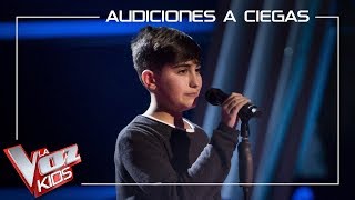 Marcos Díaz - Stone cold | Blind Auditions | The Voice Kids Antena 3 2019