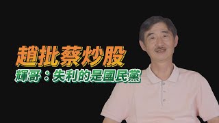 趙少康批蔡英文炒股｜國民黨大內傷｜輝哥三層面分析｜輝常大聲