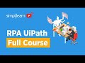 RPA UiPath Full Course | RPA UiPath Tutorial For Beginners | RPA Course | RPA Tutorial | Simplilearn