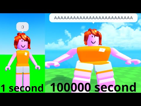 roblox every second you get _____