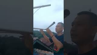 Tes Antena Jampro dari bekas jemuran,,SwR,,Damiloaad serba rakitan wong ndeso