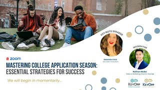 Episode 3: Mastering College Application Season: Essential Strategies for Success | KeyOpp