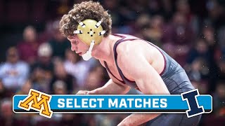 Select Matches: Minnesota at Illinois | Big Ten Wrestling | Feb. 9, 2024