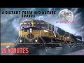 🚂 Sounds for Deep Sleep ⨀ Distant Train Sounds ⨀ Nocturnal Sounds ⨀  Dark Screen ⨀ 9 Hours