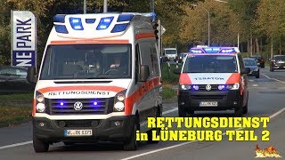 Einsatzfahrten Rettungsdienst verschiedener Bundesländer und Landkreise in Lüneburg (2/2)