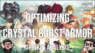 Optimizing Crystal Burst Armor | Trinket Analysis | Sword of Convallaria