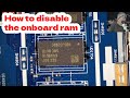 Lenovo IdeaPad 3 14IIL05 coming with no picture - How to disable the onboard ram memory