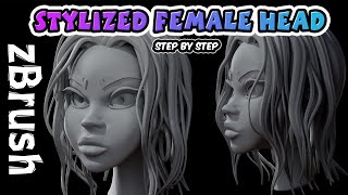 Sculpt a Stylized Girl Bust (ZBrush Tutorial for Beginners)