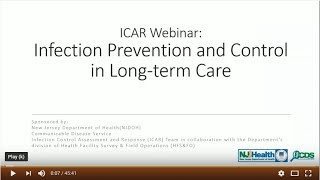 Infection Prevention and Control in Long term Care Webinar