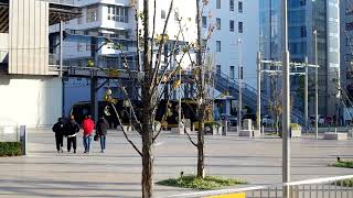 宇都宮ＬＲＴ（宇都宮ライトレール）HU300形HU311編成　各停　宇都宮駅東口