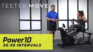 10 Min 30-30 Intervals | Power10 Elliptical Rower | Teeter Move