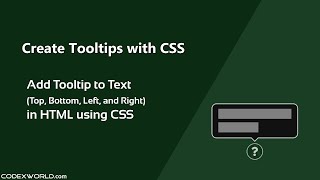 How to Create Tooltip with CSS