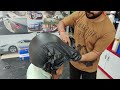 helmet vinyl wrapping matt black u0026 charcoal gray @vwrapssikar