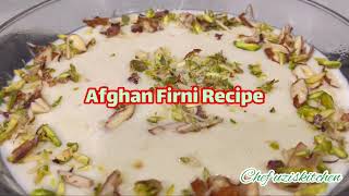 Afghan Firni Recipe | Famous Afghan Pudding Recipe | Afghani Cuisine Phirni, Easy Sweet Dish Recipe