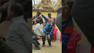 dhol damau on garhwali mandan sadhi me #short #dhol