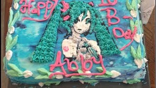 Hatsune Miku Birthday Cake