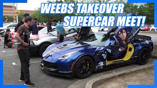 ITASHA CARS TAKEOVER BIGGEST CAR MEET IN U.S.! (Itasha Reactions Feat. Flowmotion)