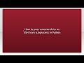 How to pass commands to an SSH from subprocess in Python