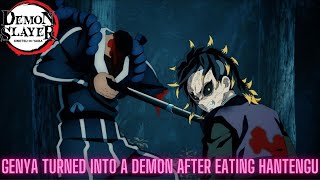 Genya Turned into A Demon after Eating Hantengu  Demon Slayer S3EP5 Eng Sub