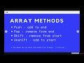 Capture Collections of Data with Arrays: Push and Pop--The Modern JavaScript Bootcamp