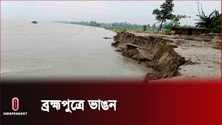 ঝুঁকিতে বসত বাড়ি, স্কুল, বাজারসহ নানা স্থাপনা | Kurigram Erosion | Independent TV