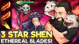 3 Star Shen - Ethereal Blades Hero Augment Carry!! | TFT Inkborn Fables | Teamfi
