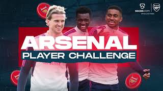 🔴😂 ARSENAL PLAYER CHALLENGE: MASTERMIND, THREE QUICK CLUES \u0026 BALL ROLLING! | SOCIOS.COM