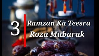 Ramzan Ka Teesra Roza Mubarak | Ramzan Mubarak Status |  Ramadan Kareem2022 | Ramzan Whatsapp status